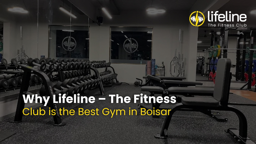 Man standing confidently in a modern gym